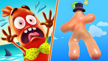 🌭 Run Sausage Run | Blob Runner 3D All Levels Trailer Android iOS Gameplay 4K #905