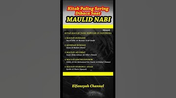 5 KITAB YANG SERING DIBACA SAAT MAULID NABI | KITAB MAULID POPULER #storyislami #shortislami