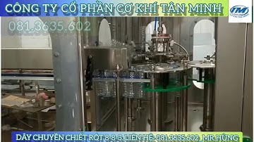 BỘ DÂY CHUYỀN XÚC RỬA, CHIẾT RÓT, ĐÓNG NẮP 8-8-3