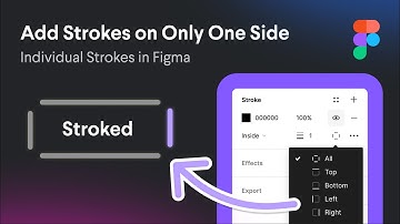 How to Add Stroke on One Side in Design - Individual Strokes in Figma for Apps and Graphic Design