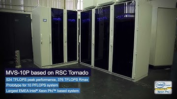 MVS-10P Supercomputer based on RSC Tornado architecture and Intel® Xeon Phi™ coprocessors