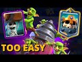 THIS DECK IS TOO EASY - 3.4 Skeleton King Goblin Drill Wall Breakers Deck - CLASH ROYALE