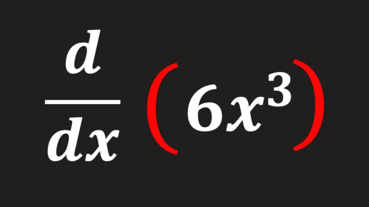 What Is The Derivative Of 6x 3 YouTube What Is The Derivative Of 6x 3 YouTube
