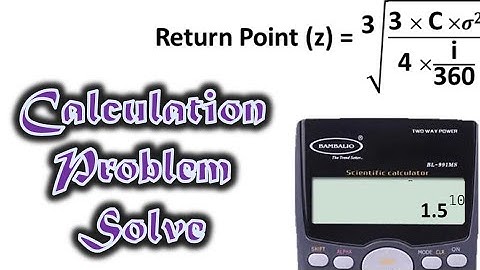 Calculation of Return Point (Z)| BBA 3rd Year | Financial management | BBA 4th Year |working capital