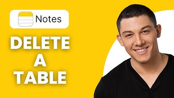 How to Delete a Table in Apple Notes
