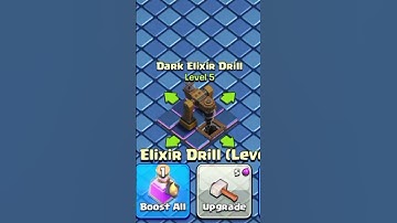 DARK ELIXIR DRILL LEVEL 0 TO MAX LEVEL || CLASH OF CLAN
