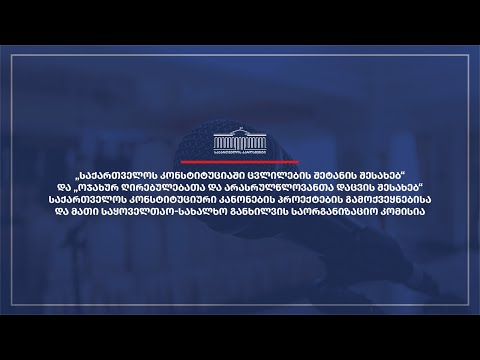 საქართველოს კონსტიტუციური კანონის პროექტების საყოველთაო-სახალხო განხილვა ბათუმში - 25.04.2024