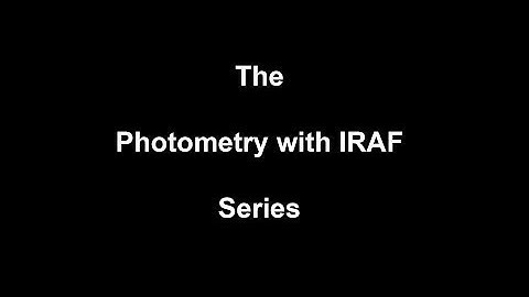 Photometry with IRAF #2