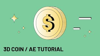 Two sided 3D coin in After Effects / QUICK TUTORIAL for beginners