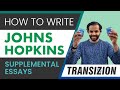 Johns Hopkins Supplemental Essay: How to Write It!