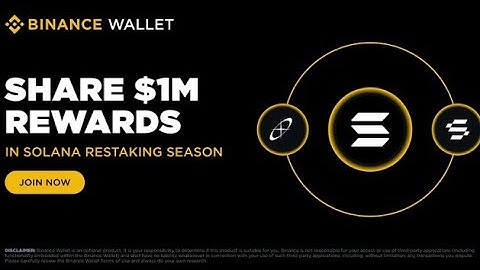 Airdrop Binance Web3 Solana Restaking Total Reward $1M Sol Full Tutorial Cara Mengerjakannya