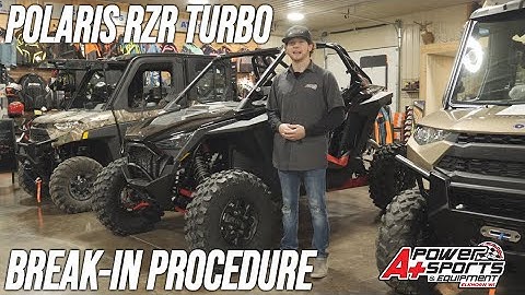 Breaking In a Polaris RZR Turbo Belt and Engine