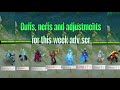 Buffs, nerfs and adjustment for this week's #moba5v5