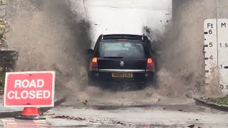 Road Closed!? || UK Flooding || Vehicles vs Floods compilation || #137