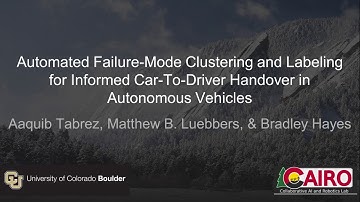 Informed Car-To-Driver Handover in Autonomous Vehicles using Explainable AI