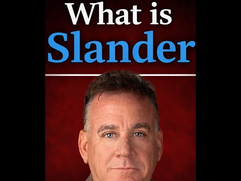 Watch on YouTube: What is SLANDER in Florida? False spoken statements can absolutely destroy reputations