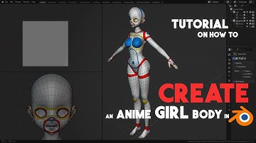 CREATE an ANIME GIRL BODY in Blender [Tutorial] #blender #anime