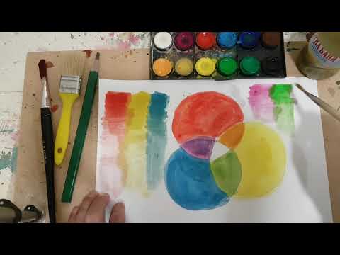 Урок 48 цветознание - основни и допълнителни цветове-1