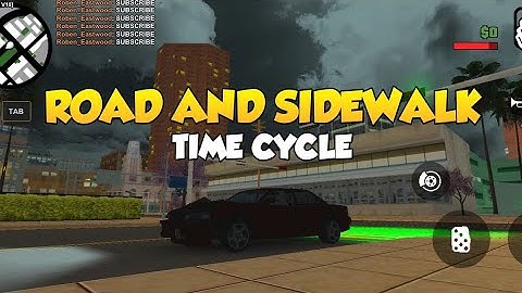 GTA SAMP ROAD AND SIDEWALK | COLOR/TIME CYCLE | BLACK BUTTON