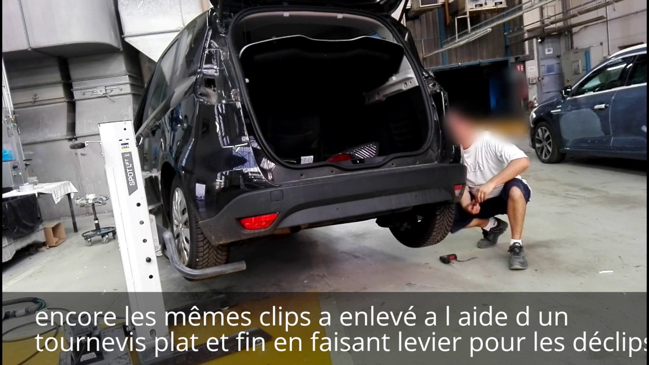 Tuto démontage pare-choc Ar Renault Scénic 3 court / disassembly rear  bumper Renault short scenic 3 