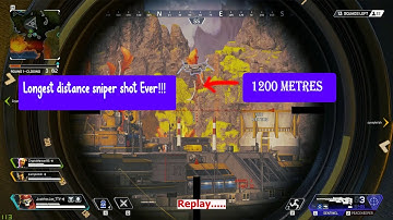 1.2 km distance sniper shot kill ! Sentinel ! Apex Legend!!