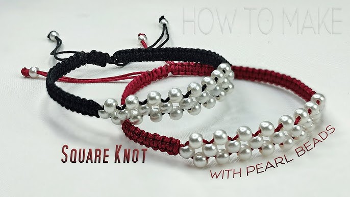 How to make a bracelet with square knot