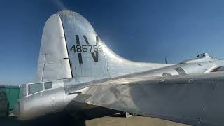 A walk around of the B-17 know as “Preston’s Pride” along Hwy 99 in Tulare, CA