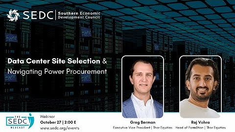 Data Center Site Selection and Navigating Power Procurement