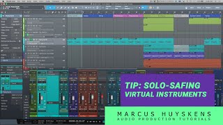 Tip - How to FULLY Solo Safe Instrument Tracks in PreSonus Studio One
