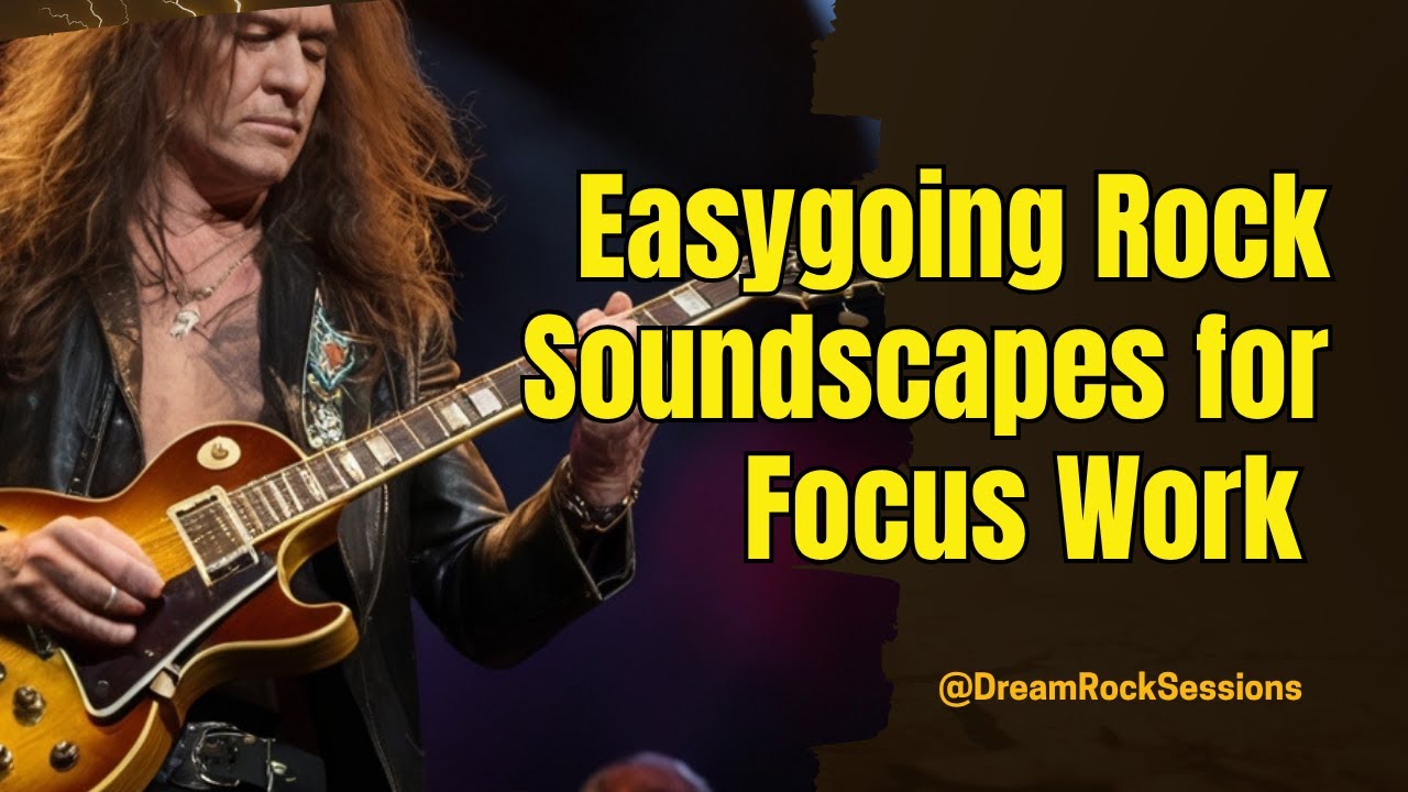 NO ADS Easygoing Rock Soundscapes for Focus Work Calm Guitar Melodies ...