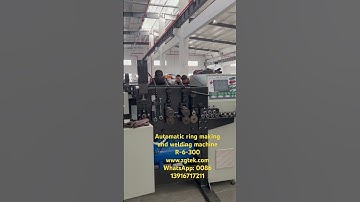 Automatic ring making and welding integrated machine R-6-300 suits for 2-6mm wire www.zgtek.com