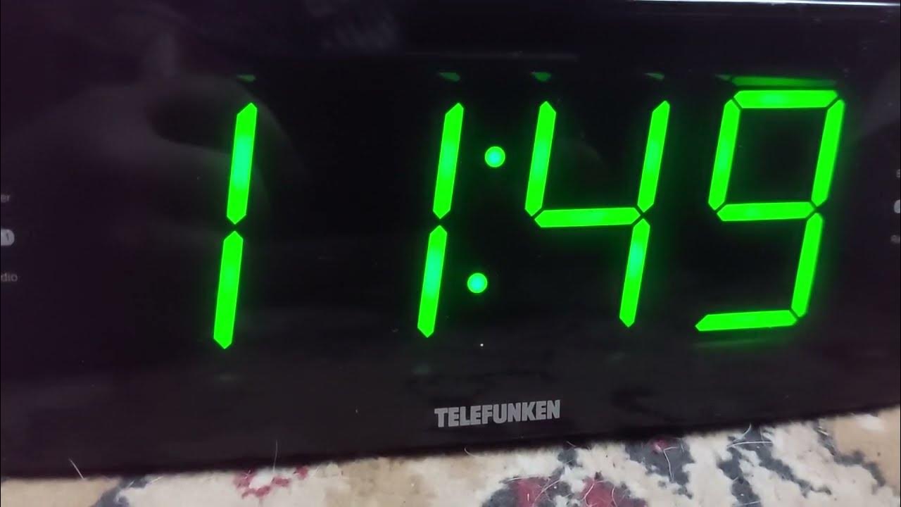 Часы с радио Telefunken TF-1587 - YouTube
