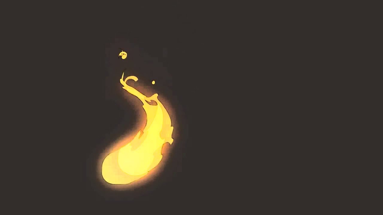 Animated fire intro