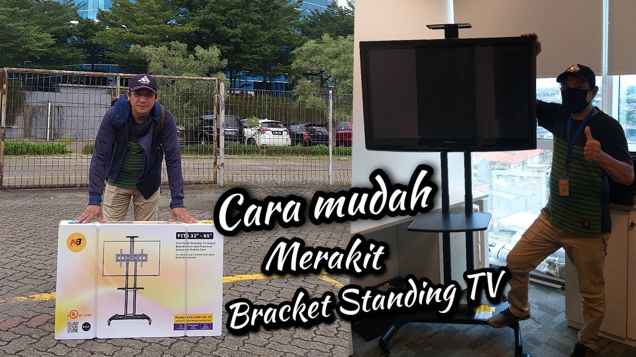  Bracket  Standing TV  cara  pasang  bracket  NB AVA1500 60 1P 