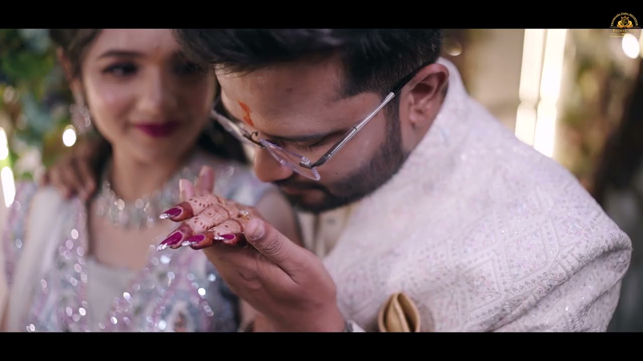Radha 💞  Bhagyesh Engagement Highlight || RoshanArts || 9021387938