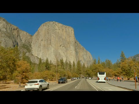 San Francisco to Yosemite - Complete 4-Hour Drive | Ambient Driving Sound | 4K 60FPS