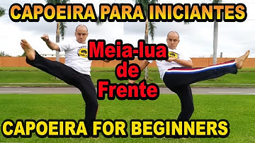 Aula 8 (class 8) Meia-Lua de Frente - Capoeira iniciantes (capoeira for Beginners) ENGLISH SUBTITLES