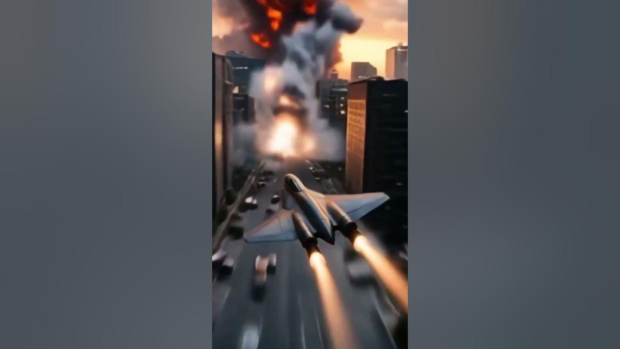 Caças em Alta Velocidade e Explosão Incrível! 🚀💥 #shorts