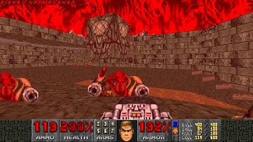 Doom II: Hell on Earth - Map27: Monster Condo (Ultra-Violence, 100% Kills, 87% Secrets)