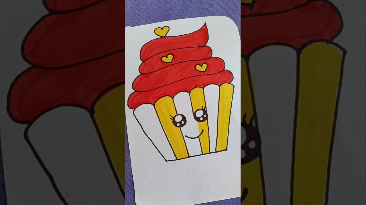 Cup cake 🥮#art #painting