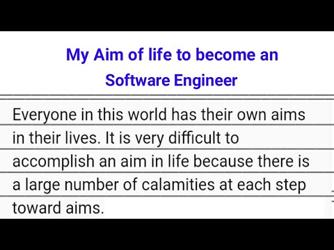 my aim in life software engineer essay