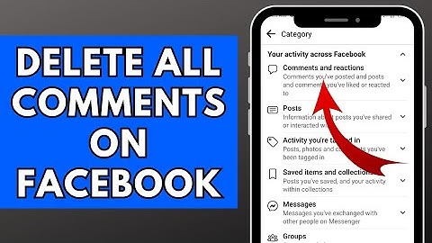 How to Delete All Comments on Facebook (2023)