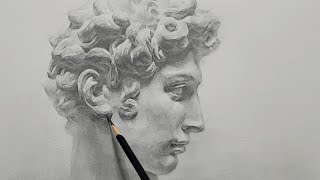 줄리앙 석고소묘 l Plaster cast Drawing l pencildrawing l giuliano de medici l dessin