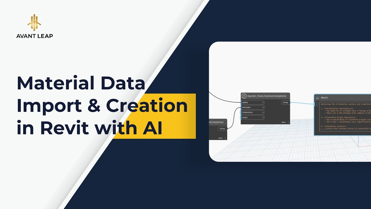Material Data Import & Creation in Revit with AI