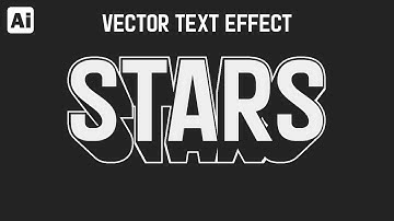 Create a 3D text effect in two minutes with Illustrator #texteffect #illustratortutorial #3dtext