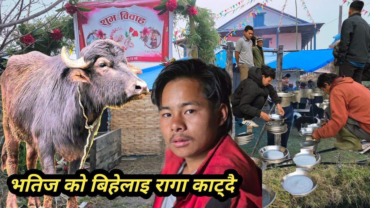 भतिज को बिहेलाइ 30 हजार को रागा काट्दै किरात सस्कार अनुसार को बुहारी भित्राउने अघिलो दिन #kirat