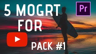 Premiere Pro 5 Free Mogrt For Youtube 2019