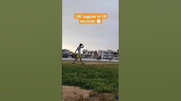 Can I do 100 juggles in 58 seconds #football #ytshorts #soccer #juggling #challenge