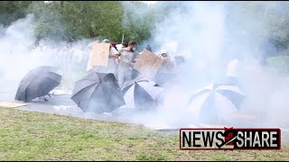 Police tear gas, arrest pro-Palestine students attempting encampment at University of South Florida
