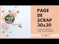 Tuto scrap page de scrap 30 x 30 cm avec un sketch participez et tentez de gagner un cadeau 